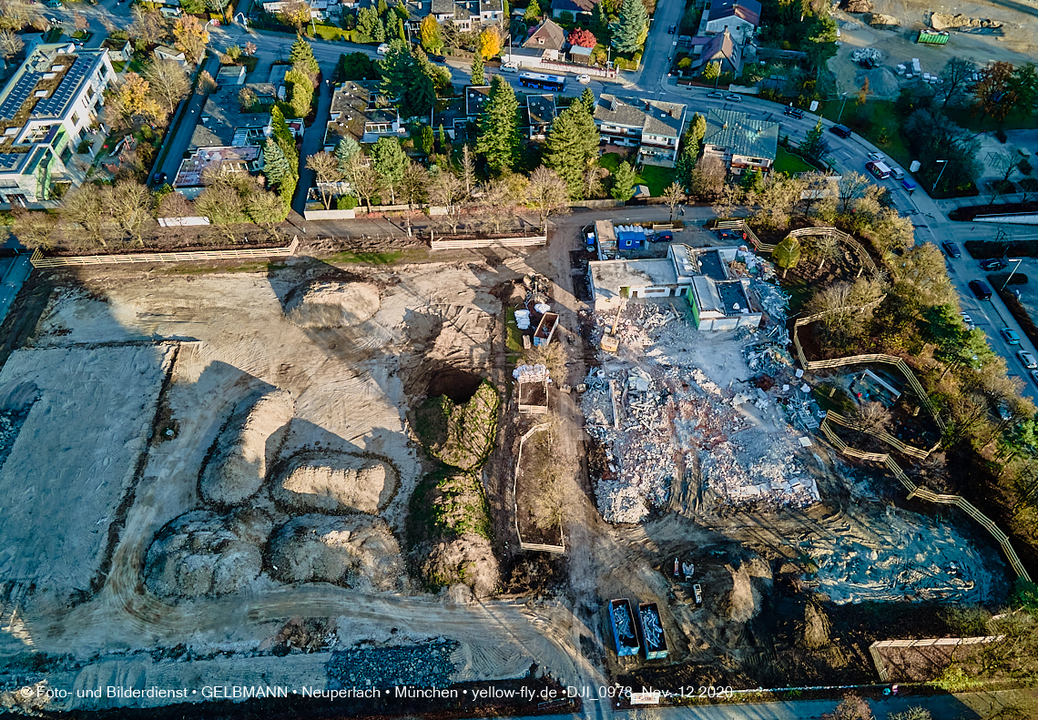 12.11.2020 - Baustelle der neuen Grundschule am Karl-Marx-Ring in Neuperlach